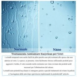 Parete Doccia Walk-in Con Barra Stabilizzatrice Angolare 45cm Cristallo Temperato Anticalcare 6mm Misura 65x185cm -Hansgrohe Negozio 22870042 4