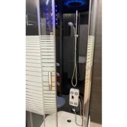 Cabina Doccia Idromassaggio, 80x80x220cm, Con Luci Colorate -Hansgrohe Negozio 23537368 4