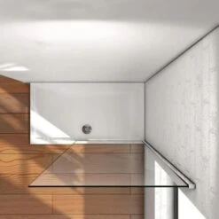 Walk In 200cm Parete Doccia In Cristallo Da 8mm Temperato Trasparente Anticalcare Larga 50cm -Hansgrohe Negozio 24304149 3