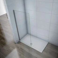 Walk In Parete Doccia In Cristallo 6mm Temperato Trasparente Anticalcare Telaio In Comato Lucido 65x185cm -Hansgrohe Negozio 24304179 3