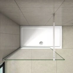 Parete Doccia Walk In Cristallo Temperato Trasparente Anticalcare 8 Mm Con Barra Stabilizzatrice Regolabile da 73-120cm Misura 50x200cm 7 Parete Doccia Walk In Cristallo Temperato Trasparente Anticalcare 8 Mm Con Barra Stabilizzatrice Regolabile da 73-120cm Misura 50x200cm -Hansgrohe Negozio 24304274 3