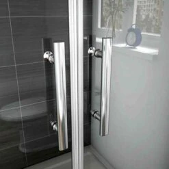 Box Doccia Porta Per Nicchia 195cm Doppie Ante Battenti Saloon In Vetro 6mm Temperato Trasparente Anticalcare 70 Cm (660 Mm-700 Mm) -Hansgrohe Negozio 25356936 4