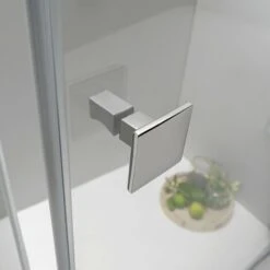 BOX DOCCIA ELITE ANGOLARE 100x80 CM PORTA BATTENTE CON LATO FISSO TRASPARENTE -Hansgrohe Negozio 25793033 3