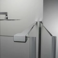 BOX DOCCIA ELITE ANGOLARE 100x80 CM PORTA BATTENTE CON LATO FISSO TRASPARENTE -Hansgrohe Negozio 25793033 4