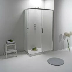 BOX DOCCIA ELITE ANGOLARE 70x100 CM SCORREVOLE OPACO -Hansgrohe Negozio 25793044 4