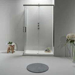 BOX DOCCIA ELITE ANGOLARE 70x120 CM SCORREVOLE TRASPARENTE