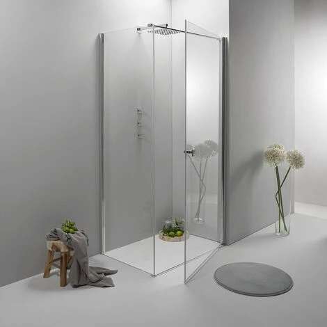 BOX DOCCIA ELITE ANGOLARE 70x90 CM PORTA BATTENTE CON LATO FISSO TRASPARENTE 1 BOX DOCCIA ELITE ANGOLARE 70x90 CM PORTA BATTENTE CON LATO FISSO TRASPARENTE