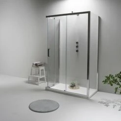 BOX DOCCIA ELITE TRE LATI 70x120x70 CM SCORREVOLE TRASPARENTE -Hansgrohe Negozio 25793178 5