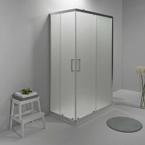 BOX DOCCIA ELITE TRE LATI 70x90x70 CM SCORREVOLE OPACO 2 BOX DOCCIA ELITE TRE LATI 70x90x70 CM SCORREVOLE OPACO - immagine 2