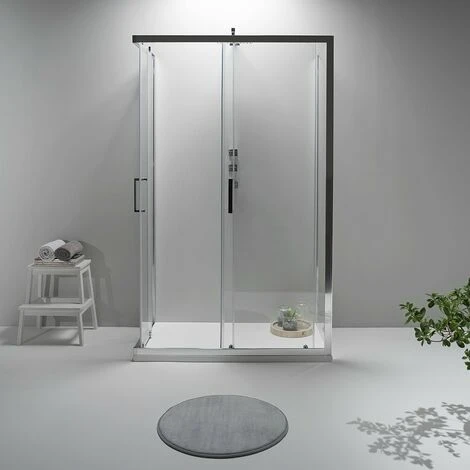 BOX DOCCIA ELITE TRE LATI 70x90x70 CM SCORREVOLE TRASPARENTE 2 BOX DOCCIA ELITE TRE LATI 70x90x70 CM SCORREVOLE TRASPARENTE - immagine 2