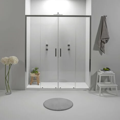 PORTA DOCCIA NICCHIA ELITE 170 CM SCORREVOLE TRASPARENTE 1 PORTA DOCCIA NICCHIA ELITE 170 CM SCORREVOLE TRASPARENTE