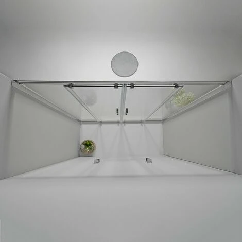 PORTA DOCCIA NICCHIA ELITE 170 CM SCORREVOLE TRASPARENTE 5 PORTA DOCCIA NICCHIA ELITE 170 CM SCORREVOLE TRASPARENTE - immagine 5