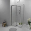 Elite Box Doccia 70x90 Cm Apertura A Libro Cristallo Trasparente 6 Mm