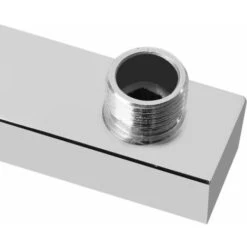 Braccio Per Soffione Doccia Quadrato In Ottone Cromato Completo Di Rosone - 35CM 7 Braccio Per Soffione Doccia Quadrato In Ottone Cromato Completo Di Rosone - 35CM -Hansgrohe Negozio 26012583 4