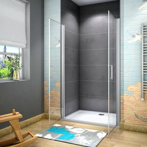 185 Cm Box Doccia Per Nicchia Porta Battente 2 Ante Saloon Cristallo Temperato 5 Mm Trasparente Profilo In Alluminio Processo Di Elettroforesi 70 Cm 2 185 Cm Box Doccia Per Nicchia Porta Battente 2 Ante Saloon Cristallo Temperato 5 Mm Trasparente Profilo In Alluminio Processo Di Elettroforesi 70 Cm - immagine 2