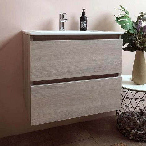 MOBILE BAGNO CON CASSETTI E LAVABO CERAMICO + LUCE A LED 60 CM OLMO LEONE BERLIN 3 MOBILE BAGNO CON CASSETTI E LAVABO CERAMICO + LUCE A LED 60 CM OLMO LEONE BERLIN - immagine 3
