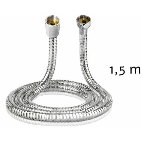 Tubo Flessibile Doccia 1,5 M Metallo Cromato Attacco Universale Bagno 1 Tubo Flessibile Doccia 1,5 M Metallo Cromato Attacco Universale Bagno