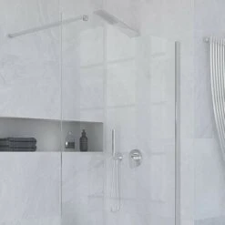 Soffione A Sbalzo Inclinato Con Effetto Pioggia In Acciaio Inox Cromo 45x10 Cm -Hansgrohe Negozio 26630992 3