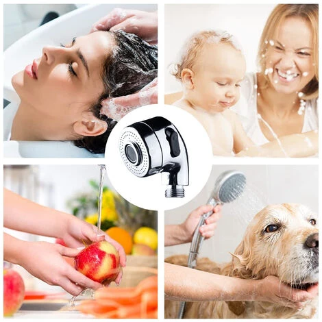 Doccia A Mano Portatile Doccetta Tubo Flessibile Rubinetto Deviatore Bagno 8826 2 Doccia A Mano Portatile Doccetta Tubo Flessibile Rubinetto Deviatore Bagno 8826 - immagine 2