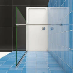 Walk In Parete Per Doccia Cristallo Temperato 8mm Anticalcare Trasparente Inclusa Barra Stabilizzatrice Da 90 Cm Tagliabile 70x190cm -Hansgrohe Negozio 26942820 3