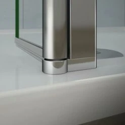 Paretina Mobile Per Walk In Da 30x190 Cm Vetro Temperato Trasparente Da 8 Mm Anticalcare Telaio Cromato Lucido -Hansgrohe Negozio 26942824 4