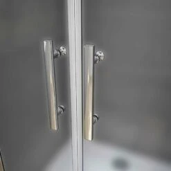 Box Doccia Per Nicchia Doppia Porta Battente Saloon In Cristallo 6mm Temperato Opaco/Satinato Anticalcare 80x195cm -Hansgrohe Negozio 26942831 4