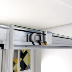 185 Cm Box Doccia A Tre Lati Porta Scorrevole Con Doppia Parete Fissa 140x70x70 Cm Cristallo Temperato 5 Mm Trasparente Telaio Cromato Lucido 7 185 Cm Box Doccia A Tre Lati Porta Scorrevole Con Doppia Parete Fissa 140x70x70 Cm Cristallo Temperato 5 Mm Trasparente Telaio Cromato Lucido -Hansgrohe Negozio 26942904 3