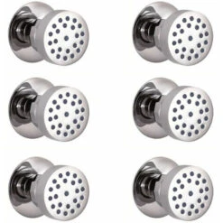 Hudson Reed Como Kit Doccia Con 6 X Idrogetti Rotondi - Ottone Solido Cromato - Ø53 X 63mm