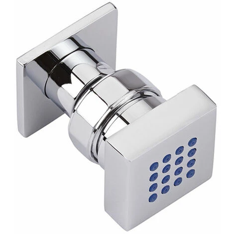 Hudson Reed Kubix Kit Doccia Con 1 X Idrogetto Quadrato - Ottone Solido Cromato - 45 X 45 X 60mm 1 Hudson Reed Kubix Kit Doccia Con 1 X Idrogetto Quadrato - Ottone Solido Cromato - 45 X 45 X 60mm