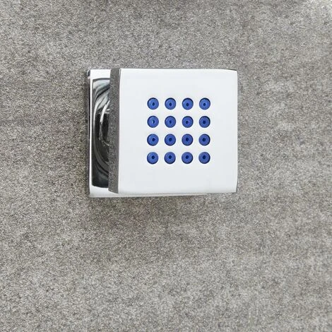 Hudson Reed Kubix Kit Doccia Con 1 X Idrogetto Quadrato - Ottone Solido Cromato - 45 X 45 X 60mm 2 Hudson Reed Kubix Kit Doccia Con 1 X Idrogetto Quadrato - Ottone Solido Cromato - 45 X 45 X 60mm - immagine 2