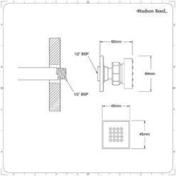 Hudson Reed Kubix Kit Doccia Con 1 X Idrogetto Quadrato - Ottone Solido Cromato - 45 X 45 X 60mm 5 Hudson Reed Kubix Kit Doccia Con 1 X Idrogetto Quadrato - Ottone Solido Cromato - 45 X 45 X 60mm -Hansgrohe Negozio 27714576 3