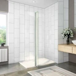Paretina Mobile Per Walk In Parete Doccia 30x190cm Vetro Da 8 Mm Temperato Trasparente Anticalcare 7 Paretina Mobile Per Walk In Parete Doccia 30x190cm Vetro Da 8 Mm Temperato Trasparente Anticalcare -Hansgrohe Negozio 27812873 3