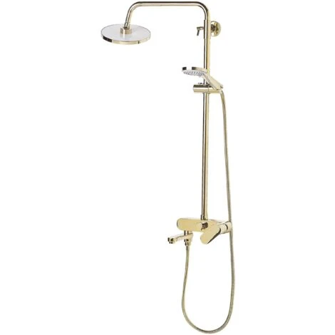 Set Doccia Miscelatore Oro Con Funzione Pioggia Glamour Moderno Gurara 5 Set Doccia Miscelatore Oro Con Funzione Pioggia Glamour Moderno Gurara - immagine 5