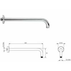 Composizione Doccia Completo Modello Tondo Piralla Essenza 0ES00999A20 Cromo -Hansgrohe Negozio 28048582 4