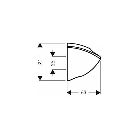 Hansgrohe Supporto Doccia Porter C, Cromo, 27521000 3 Hansgrohe Supporto Doccia Porter C, Cromo, 27521000 - immagine 3
