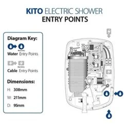 Triton - Doccia Elettrica Kito, 10,5 KW, Cromata -Hansgrohe Negozio 29116836 4
