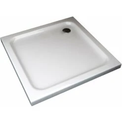 Piatto Doccia Ribassato Quadrato In Abs H 5cm Con Piletta Inclusa 70x70