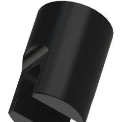 Supporto Doccia Tondo In Ottone Nero Opaco Con Attacco Conico Per Flessibile -Hansgrohe Negozio 30351763 3