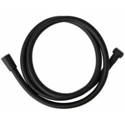 TUBO FLESSIBILE NERO OPACO PER ATTACCO DOCCETTA 150CM