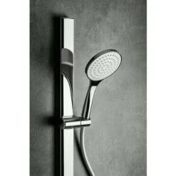 Saliscendi Doccia Con Asta Rettangolare Damast Concept One 16398 Cromo -Hansgrohe Negozio 31493826 3