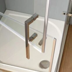 BOX DOCCIA DISABILI ANZIANI 90x90 IN CRISTALLO CON DOPPIA APERTURA A BATTENTE -Hansgrohe Negozio 3214869 4