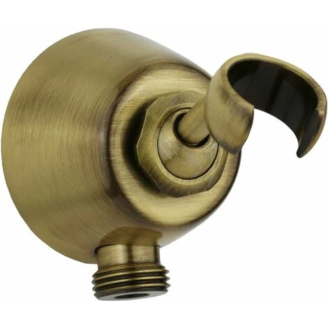 Presa Acqua Con Supporto Doccia In Ottone Finitura Bronzo Sphera Bronzo 1 Presa Acqua Con Supporto Doccia In Ottone Finitura Bronzo Sphera Bronzo