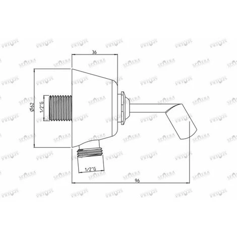 Presa Acqua Con Supporto Doccia In Ottone Finitura Bronzo Sphera Bronzo 2 Presa Acqua Con Supporto Doccia In Ottone Finitura Bronzo Sphera Bronzo - immagine 2