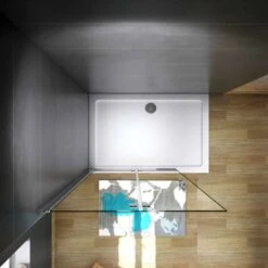 Walk In Parete Doccia Movibile 2 Pannelli Pieghevoli A Libro 65x185 Cm In Cristallo 6 Mm Trasparente Temperato Anticalcare Telaio Cromato Lucido -Hansgrohe Negozio 32759089 4