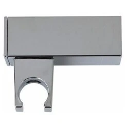 SUPPORTO PER DOCCETTA A MURO SQUADRATO IN ABS CROMATO