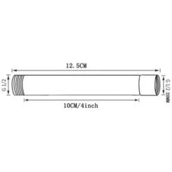 Prolunga Per Braccio Doccia, Prolunga Per Soffione Doccia L'uscita Dell'acqua Abbassa Il Soffione Doccia Esistente, Processo Di Cromatura -Hansgrohe Negozio 34201662 4