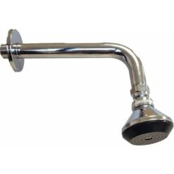 Braccio Doccia Con Soffione E Rosone Lungo 20 Cm Tecom DBRD20SOFB Cromo