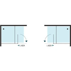 Ogomondo Walk-in Doccia Con Anta Basculante E Staffa Cristallo 8 Mm Misure 97-99xh200 Cm - Confezione 1 -Hansgrohe Negozio 36607765 4