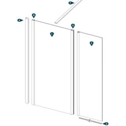 Ogomondo Walk-in Doccia Con Anta Basculante E Staffa Cristallo 8 Mm Misure 97-99xh200 Cm - Confezione 1 -Hansgrohe Negozio 36607765 5