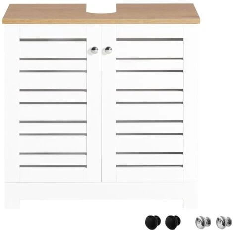 SoBuy Mobile Sottolavabo Per Bagno Sottolavabo Bagno Mobile Bagno Sottolavabo Bianco BZR40-W 1 SoBuy Mobile Sottolavabo Per Bagno Sottolavabo Bagno Mobile Bagno Sottolavabo Bianco BZR40-W